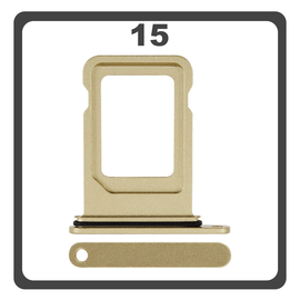 Original for iPhone 15, iPhone15 (A3090, A2846) SIM Card Tray &Theta;ή&kappa;&eta; &Kappa;ά&rho;&tau;&alpha;&sigmaf; Sim Yellow &Kappa;ί&tau;&rho;&iota;&nu;&omicron;