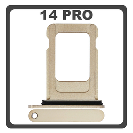 Original for iPhone 14 Pro (A2890, A2650) SIM Card Tray &Theta;ή&kappa;&eta; &Kappa;ά&rho;&tau;&alpha;&sigmaf; Sim Gold &Chi;&rho;&upsilon;&sigma;ό