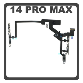 HQ OEM &Sigma;&upsilon;&mu;&beta;&alpha;&tau;ό &Mu;&epsilon; Apple iPhone 14 Pro Max (A2894, A2651), Power Key Flex Cable On/Off + Volume Key Buttons &Kappa;&alpha;&lambda;&omega;&delta;&iota;&omicron;&tau;&alpha;&iota;&nu;ί&alpha; &Pi;&lambda;ή&kappa;&tau;&rho;&omega;&nu; &Epsilon;&kappa;&kappa;ί&nu;&eta;&sigma;&eta;&sigmaf; + Έ&nu;&tau;&alpha;&sigma;&eta;&sigmaf; Ή&chi;&omicron;&upsilon; (Premum A+)