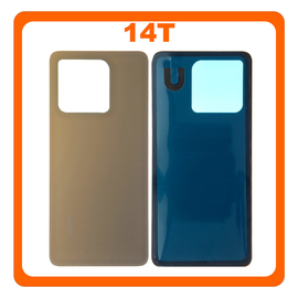 HQ OEM &Sigma;&upsilon;&mu;&beta;&alpha;&tau;ό &Mu;&epsilon; Xiaomi 14T (2406APNFAG), Rear Back Battery Cover Gray &Gamma;&kappa;&rho;&iota; (Premium A+)