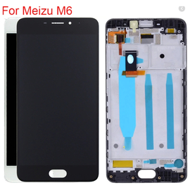 Γνήσια Original Meizu M6 Οθόνη LCD Display Screen + Touch Screen Digitizer Μηχανισμός Οθόνης Αφής+ Frame Πλαίσιο M711H Black