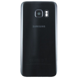 OEM HQ Samsung G935 Galaxy S7 Edge Battery cover Καπάκι Μπαταρίας Black + Camera Lens