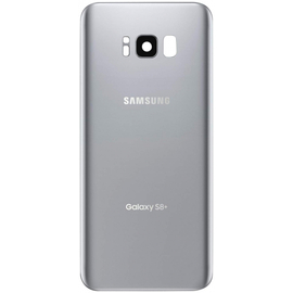 OEM HQ SAMSUNG GALAXY S8 Plus G955F G955 SM-G955F BATTERY COVER Καπάκι Μπαταρίας Silver + Camera Lens