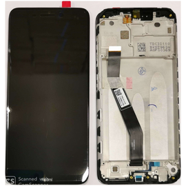 Γνήσια Original Xiaomi Redmi 8, Redmi 8A Lcd Screen Display Οθόνη + Touch Screen Digitizer Μηχανισμός Αφής + Frame Πλαίσιο Bezel Black Μαύρο 5600040C3I00 560002C3K300 5600030C3K00 (Service Pack By Xiaomi)