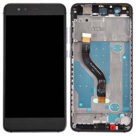 HQ OEM Huawei P10 Lite (WAS-LX2J WAS-LX2 WAS-LX1A WAS-L03T WAS-LX3 WAS-LX) Lcd Screen Display Οθόνη + Touch Screen Digitizer Μηχανισμός Αφής + Πλαίσιο Frame Bezel Black (Grade AAA+++)