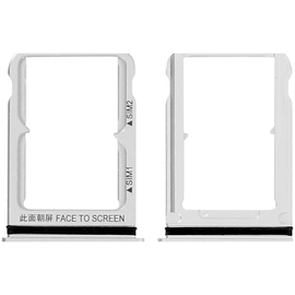Γνήσιο Original Xiaomi MI8 Sim Card Tray Θήκη κάρτας Silver