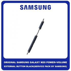Γνήσιο Original Samsung Galaxy M20 M205 SM-M205F, SM-M205FN, SM-M205G, SM-M205M, SM-M205N On/Off Power Button + Volume External Button Καλωδιοταινία Κουμπιών Έντασης Εκκίνησης Black Μαύρο GH64-07230A (Service Pack By Samsung)