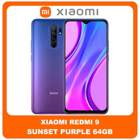 Xiaomi Redmi 9 , Redmi9 (M2004J19G, M2004J19C) Brand New Smartphone Mobile Phone 64GB Κινητό Sunset Purple Μωβ MZB9703EU