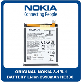 Γνήσια Original Nokia 3.1 (TA-1049, TA-1057), Nokia 5.1 (TA-1075, TA-1061) HE336 Battery Μπαταρία Li-Ion 2990 mAh BPES200001S (Service Pack By Nokia)
