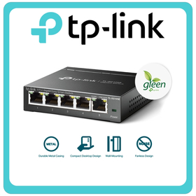 TP-LINK TL-SG105E v5 Unmanaged L2 Switch με 5 Θύρες Gigabit (1Gbps) Ethernet 1731500030
