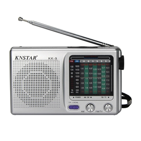 Φορητό Ραδιόφωνο Μπαταρίας - kk9 - 400066 - Silver