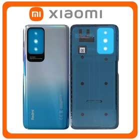 Γνήσια Original Xiaomi Redmi 10 4G 2022 (21121119SG, 22011119UY), Redmi 10 4G 2021 (21061119AG, 21061119DG)​ Rear Back Battery Cover Πίσω Καπάκι Πλάτη Μπαταρίας Sea Blue Μπλε 55050001KJ9X (Service Pack By Xiaomi)
