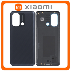 Γνήσια Original Xiaomi Redmi 12C, Redmi12C (22120RN86G, 22120RN86I) Rear Back Battery Cover Πίσω Καπάκι Πλάτη Μπαταρίας Graphite Gray Μαύρο (Service Pack By Xiaomi)