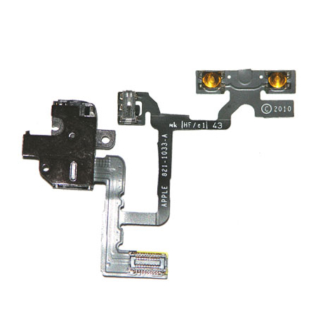 Audio Jack Flex cable for iPhone 4 black