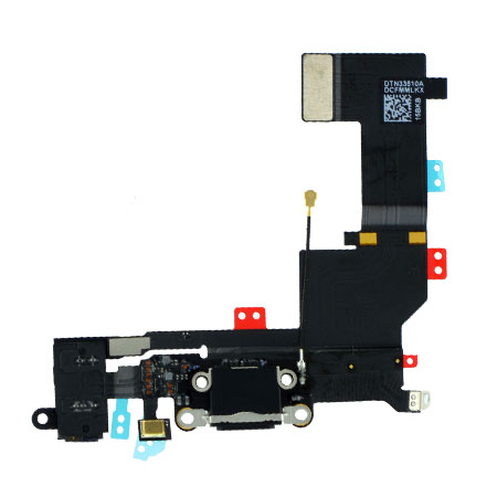 HQ OEM Iphone 5s Dock Charge Connector flex and Headphone Jack Καλωδιοταινία φόρτισης & Υποδοχή Ακουστικών black