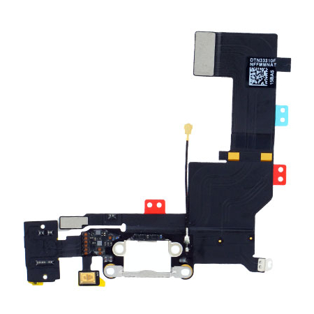 HQ OEM Iphone 5s Dock Charge Connector flex and Headphone Jack Καλωδιοταινία φόρτισης & Υποδοχή Ακουστικών White HQ OEM Iphone 5s Dock Charge Connector flex and Headphone Jack Καλωδιοταινία φόρτισης & Υποδοχή Ακουστικών White