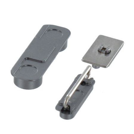OEM Sidekey Set for iPhone 5s silver