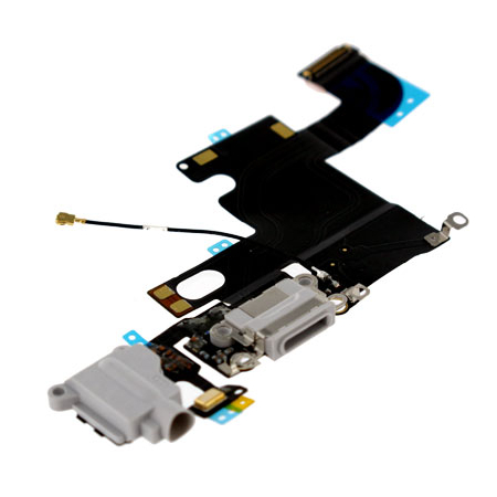 HQ OEM Iphone 6 Dock Charge Connector flex and Headphone Jack Καλωδιοταινία φόρτισης & Υποδοχή Ακουστικών Black