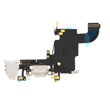 HQ OEM Iphone 6s Dock Charge Connector flex and Headphone Jack Καλωδιοταινία φόρτισης & Υποδοχή Ακουστικών White (GRADE AAA+++)