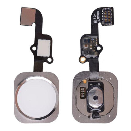 HQ OEM iPhone 6S & 6S plus Κεντρικό Κουμπί Home button Flex cable Silver White
