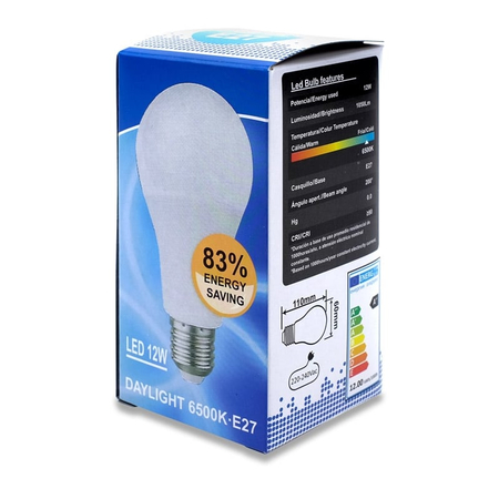 Λάμπα led 12w (105w) 6500k e27
