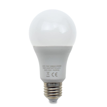 Λάμπα led 15w (135w) 6500k e27 125mm x 60mm