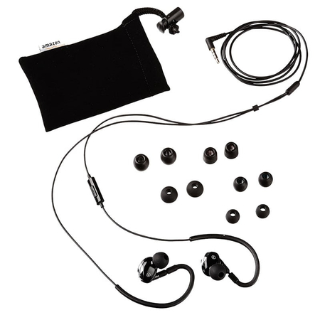 Basics Sports Hands Free Curved Black