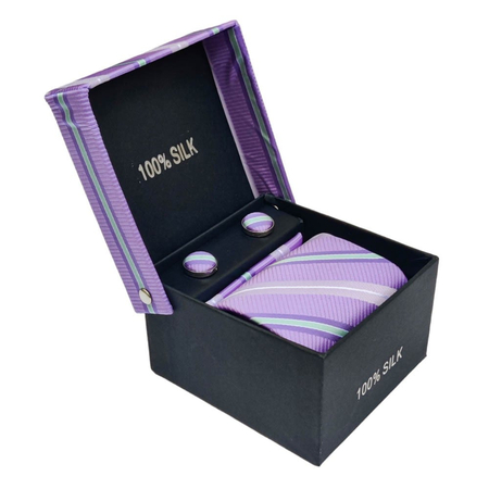 Σετ Γραβάτα με Ποσέτ Techno Purple