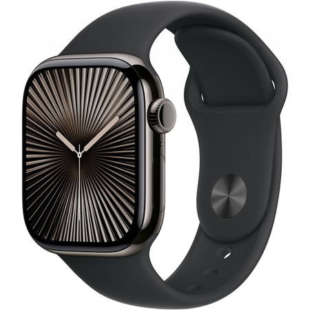 Apple Watch Series 10 42mm Slate Titanium Black Sport Band m/l + Cellular eu