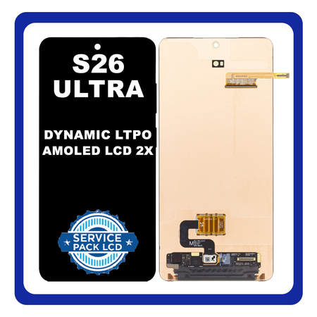 Γνήσια Original Samsung Galaxy S26 Ultra (SM-S948B, SM-S948B/DS) Dynamic LTPO AMOLED 2X LCD Display Screen Assembly Οθόνη + Touch Screen Digitizer Μηχανισμός Αφής Black Μαύρο GH82-38875A (Service Pack By Samsung)