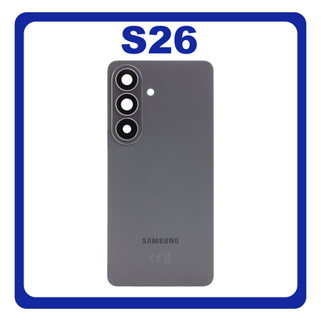 Γνήσια Samsung S942B Galaxy S26 (SM-S942B, SM-S942B/DS) Rear Back Battery Cover Πίσω Καπάκι Πλάτη Μπαταρίας Black Μαύρο GH82-39035A (Service Pack By Samsung)