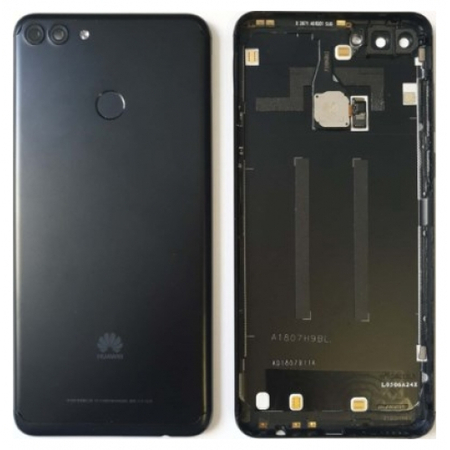 Γνήσιο Original Huawei Y9 2018 (FLA-AL10, FLA-AL00, FLA-LX1, FLA-LX2, FLA-LX3, LDN-AL00, FLA-AL20) Battery Back Cover Πίσω Καπάκι Μπαταρίας + Fingerprint Αισθητήρας Δακτυλικού Αποτυπώματος Black 02351VFG