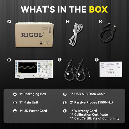 Rigol Ds1102z-e – Ψηφιακός Παλμογράφος 100mhz