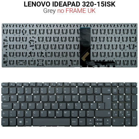 Πληκτρολόγιο Lenovo Ideapad 320-15isk-15ikb uk no Frame