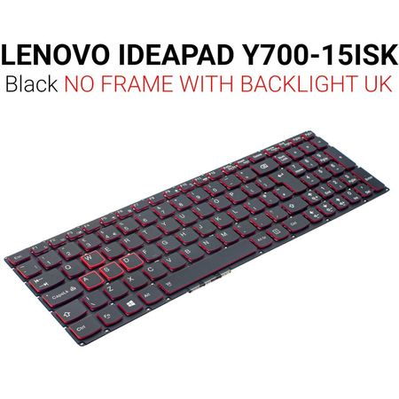 Πληκτρολόγιο Lenovo Y700-15isk no Frame led uk