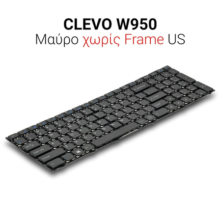 Πληκτρολόγιο Clevo W950 no Frame us