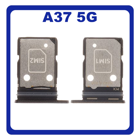 Γνήσια Original Samsung Galaxy A37 5G (SM-A376B, SM-A376B/DS) SIM Card Tray, Υποδοχέας Βάση Θήκη Κάρτας SIM Gray Black Μαύρο GH98-50810A (Service Pack By Samsung)