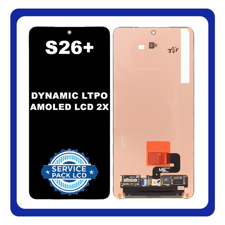 Γνήσια Original Samsung Galaxy S26+ 5G, S26 Plus 5G (SM-S947B, SM-S947B/DS) Dynamic LTPO AMOLED 2X Display Screen Assembly Οθόνη + Touch Screen Digitizer Μηχανισμός Αφής Black Μαύρο GH82-39117A (Service Pack By Samsung)