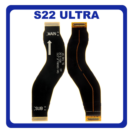 Γνήσια Original Samsung Galaxy S22 Ultra 5G (SM-S908B, SM-S908B/DS, SM-S908U, SM-S908U1, SM-S908W, SM-S908N, SM-S9080, SM-S908E, SM-S908E/DS) Main Flex Cable Κεντρική Καλωδιοταινία GH82-27559A (Service Pack By Samsung)