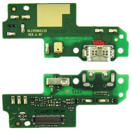 Original Γνήσιο Huawei P9 lite (VNS-L21, VNS-L31)  Micro Usb Dock Charge Connector flex Καλωδιοταινία φόρτισης + Microphone Μικρόφωνο​ 02351MNC 03023RVH (Service Pack By Huawei)