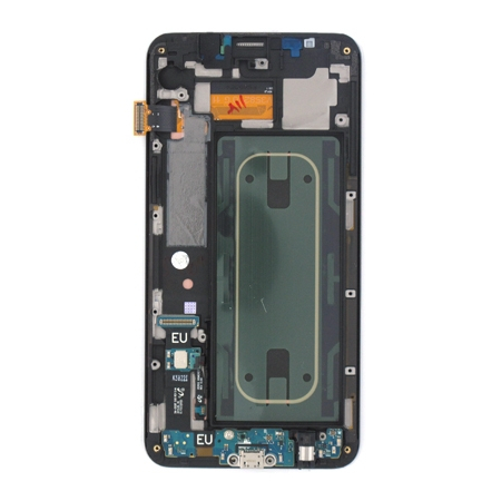 Γνήσια Original Samsung Galaxy S6 Edge Plus G928F G928 AMOLED LCD Display Screen Οθόνη + Touch Screen DIgitizer Μηχανισμός Αφής + Frame Πλαίσιο Black Μαύρο GH97-17819B GH97-17852B (Service Pack By Samsung)