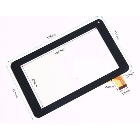 HQ Tablet 7'' KX006 Y7Y007 (86V) PB70A1364 Lenco KIDZTAB 74  Bitmore Colortab7i Clrtab7ibl Touch screen Digitizer Μηχανισμός Αφής Τζάμι Χωρίς Τρύπα για Κάμερα