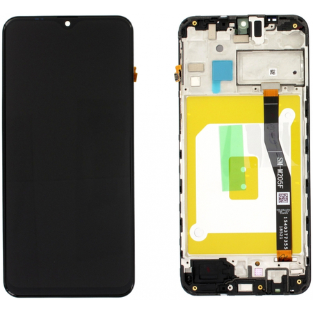 Γνήσια Original Samsung Galaxy M20 2020 (SM-M205F) PLS TFT Οθόνη LCD Display Screen + Touch Screen DIgitizer Μηχανισμός Αφής + Frame Πλαίσιο GH82-18682A,GH97-18682A (Service Pack By Samsung)