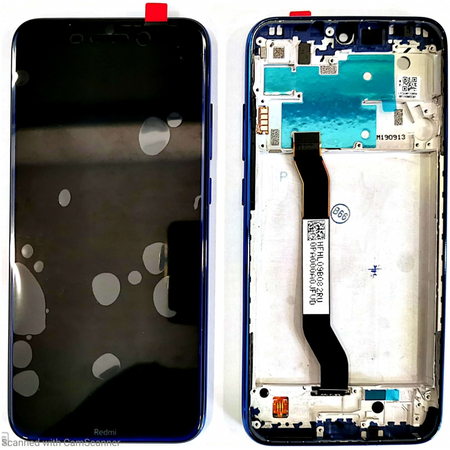 Γνήσιο Original Xiaomi Redmi Note 8 Lcd Screen Display Οθόνη + Touch Screen Digitizer Μηχανισμός Αφής + Πλαίσιο Frame Blue Μπλέ (Service Pack By Xiaomi)