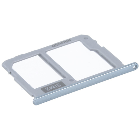 Γνήσιο Original Samsung Galaxy J7 (2017) SM-J730F Sim Card Tray DUAL HOLDER Θήκη κάρτας Silver Blue Μπλε Ασημί GH64-06280B