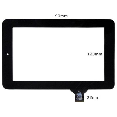 Γνήσιο Original Tablet 7'' Estar Mid7188 MA705D5 Touch Screen Digitizer Μηχανισμός Αφής Τζάμι + Frame Πλαίσιο Black​