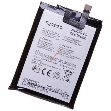 Γνήσια Original Alcatel (One Touch Pop Up OT-6044) Μπαταρία Battery 2000mAh, Li-Ion (Bulk)​ TLP020EC 711700081041 (Service Pack By Alcatel)