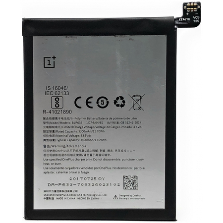 Γνήσια Original Oneplus 3T BLP633 Battery Μπαταρία 3400mAh Li-Pol (Bulk) (Premium A+​)