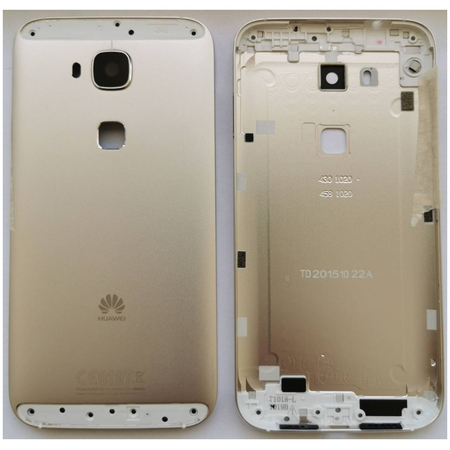 HQ OEM Huawei G8 (RIO-L01 RIO-L02 RIO-L03) Rear Back Battery Cover + Camera Lens, Πίσω Καπάκι Μπαταρίας Silver (Premium A+)