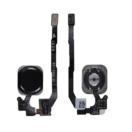 HQ OEM iPhone 5S & SE Κεντρικό Κουμπί Home Button + Flex Cable Black